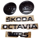 SKODA Octavia III BLACK Monte Carlo emblem set